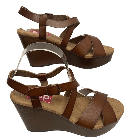 EDL Pop Memory Foam Canyon Wedge Sandals - Picture 3 of 8